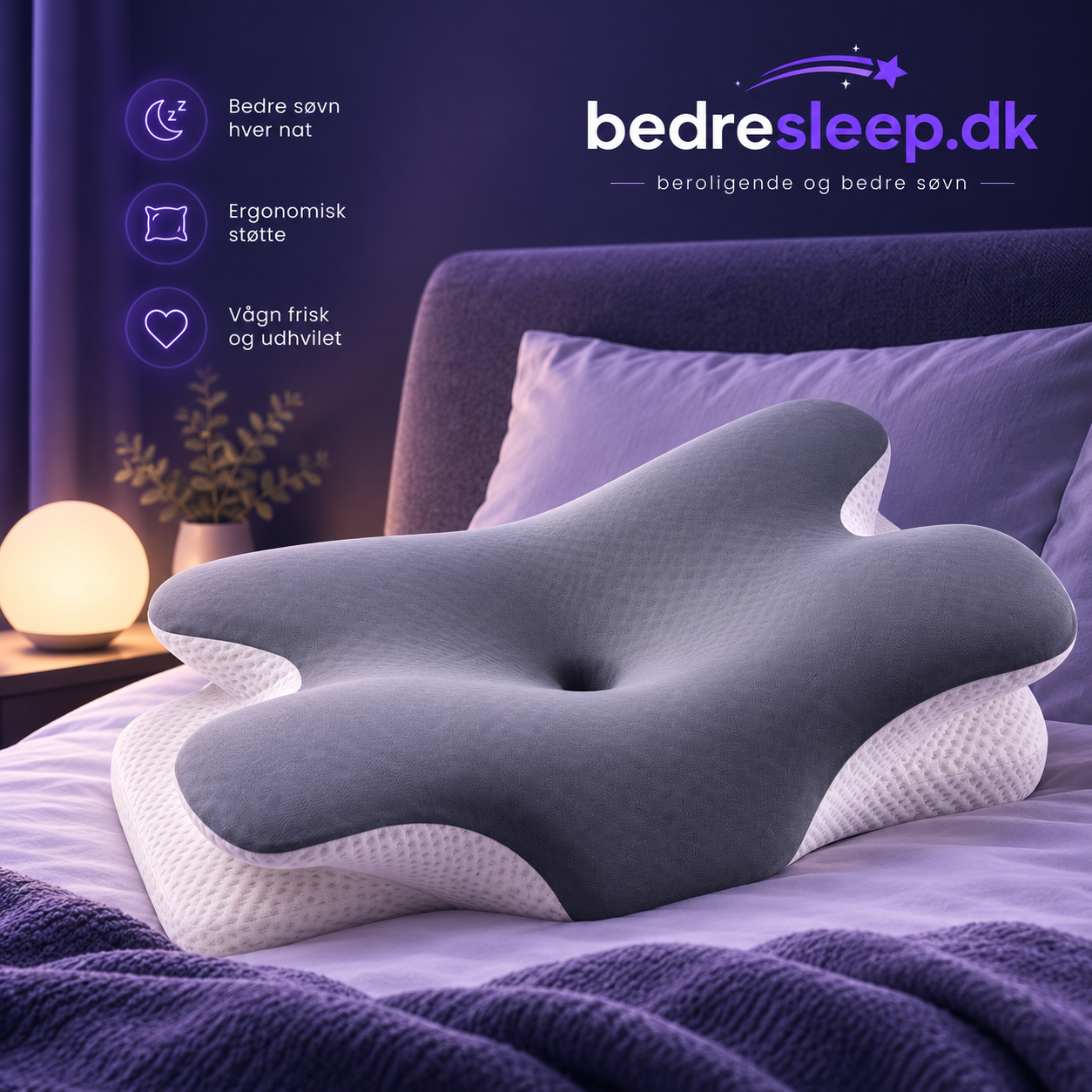 BedreSleep - Top Søvnpude - Beroligende og Støttende